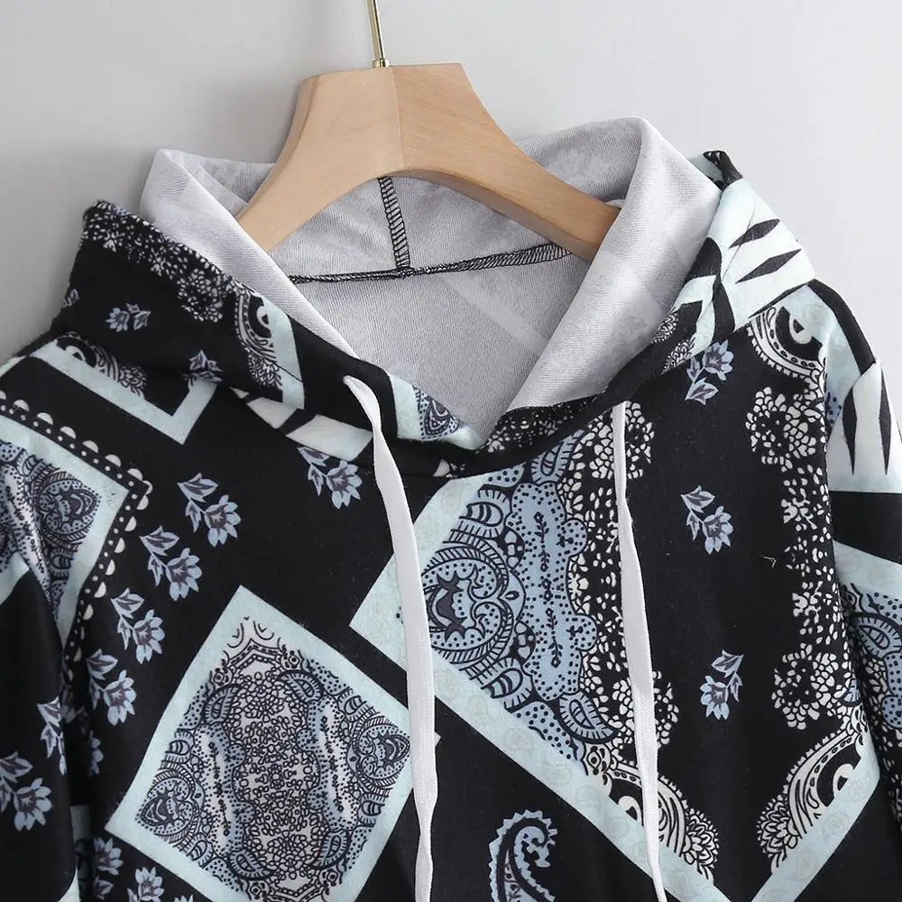 Мужская полосатая этническая ретро стиль принт длинный рукав свободная