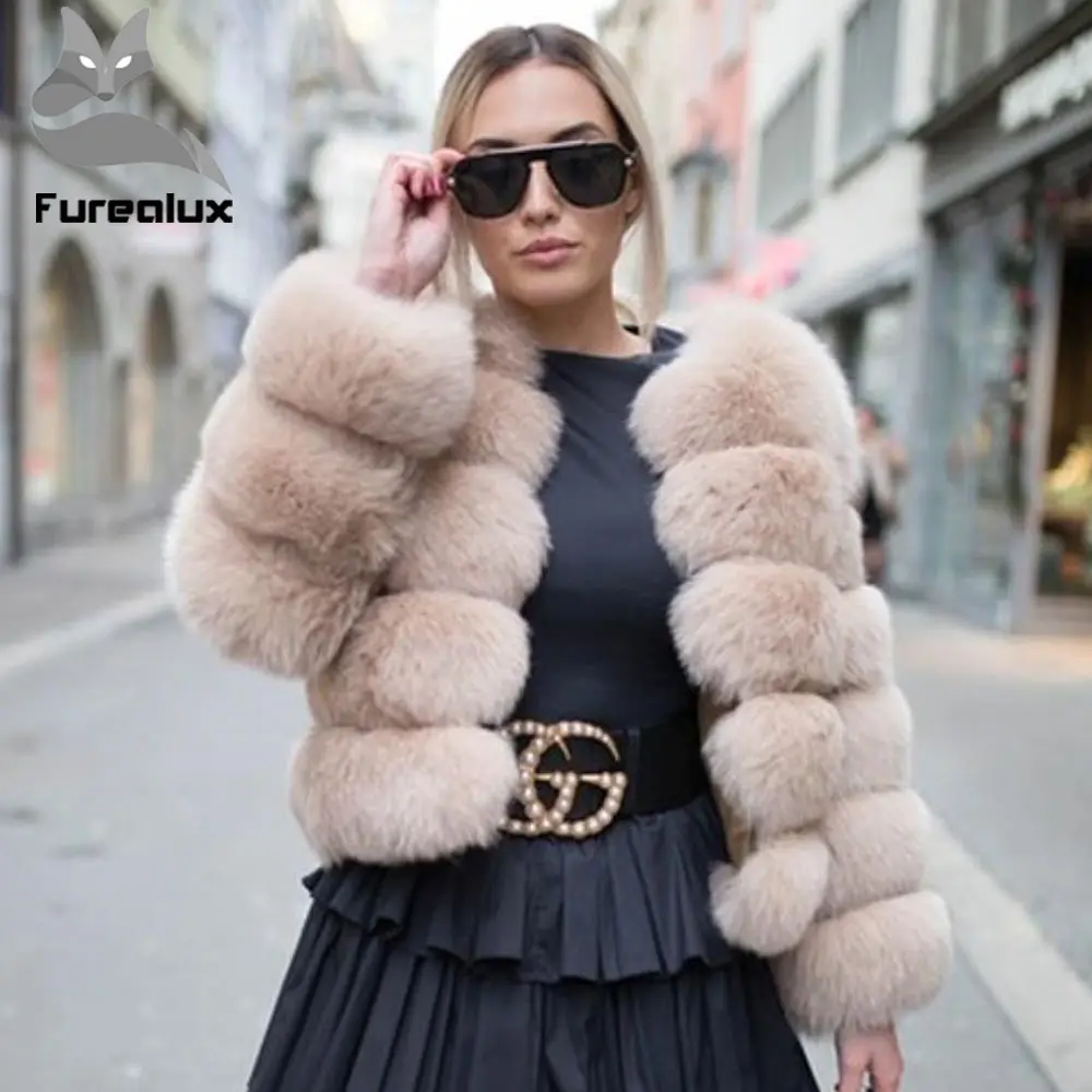 Коричневая норковая шуба Furealux store настраивает платежные ссылки