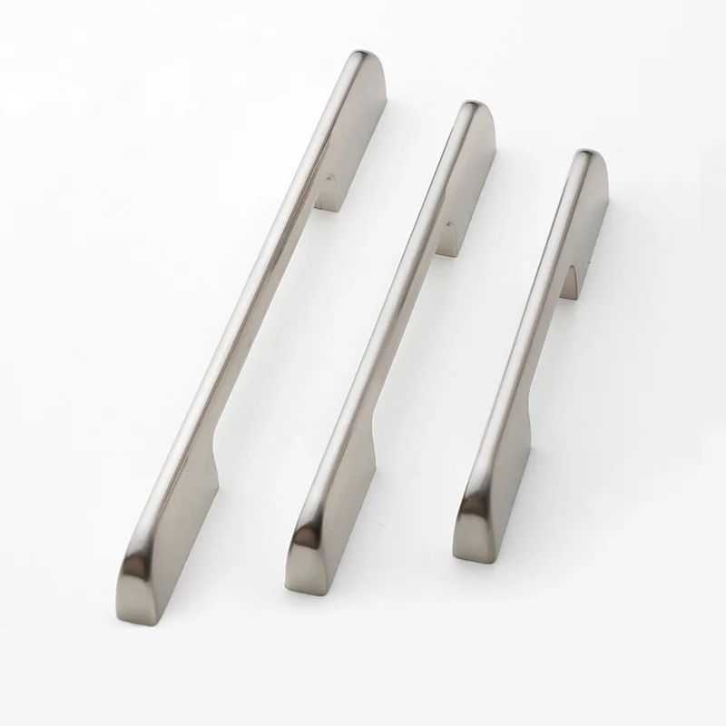 Ручки и ручки для шкафа Современные Блестящие простые хромированные никелевые