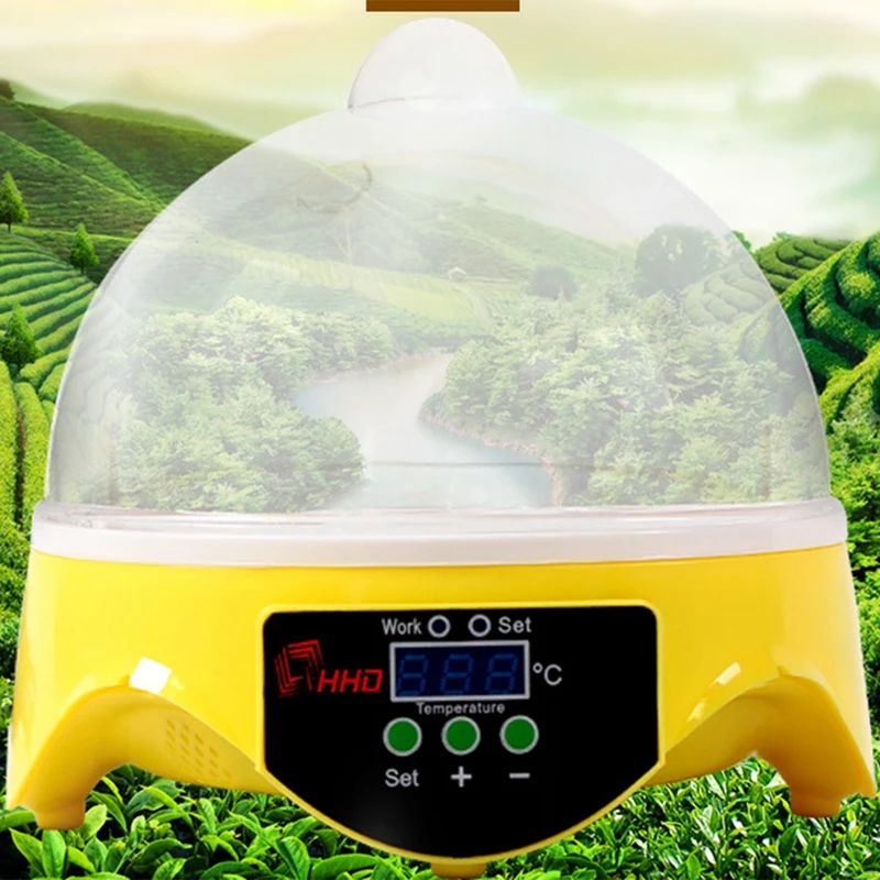 Mini 7 Egg Incubator Poultry Brooder Digital Temperature Hatchery Hatcher Chicken Bird US Plug | Дом и сад