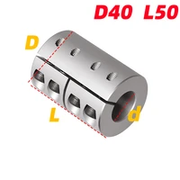 d40 l50 high precision rigid coupling engraving machine aluminium alloy shaft coupler screw for stepper motor accessories parts