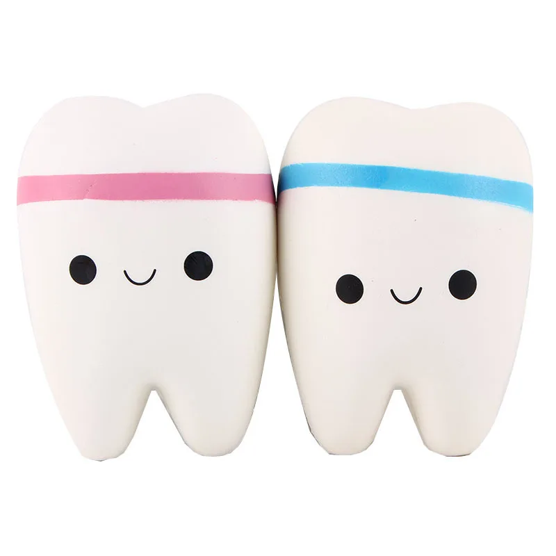 

Creative Super Cute Cartoon Tooth Pendant Shape Squeeze Toy Slow Rising Toothpaste Soft Gift Kid Adult Squeeze Toy