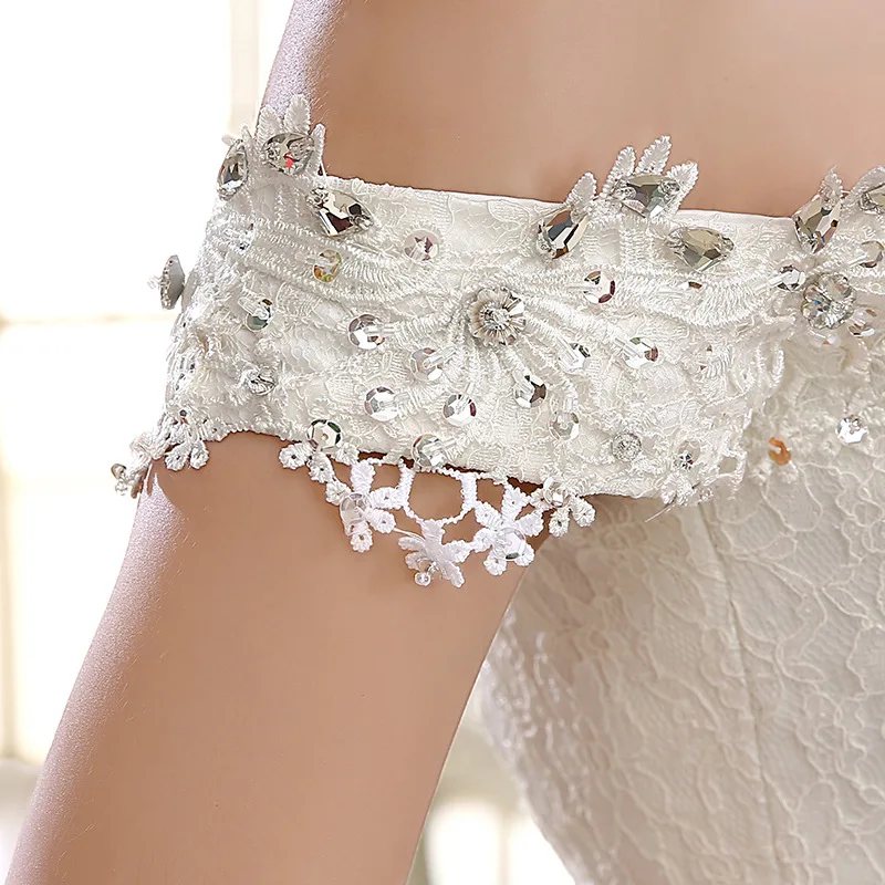 

Sexy Sweetheart Cap Sleeve Wedding Dress 2019 New Luxury Beaded Sashes Court Train Princess Wedding Gowns Vestito Dda Sposa