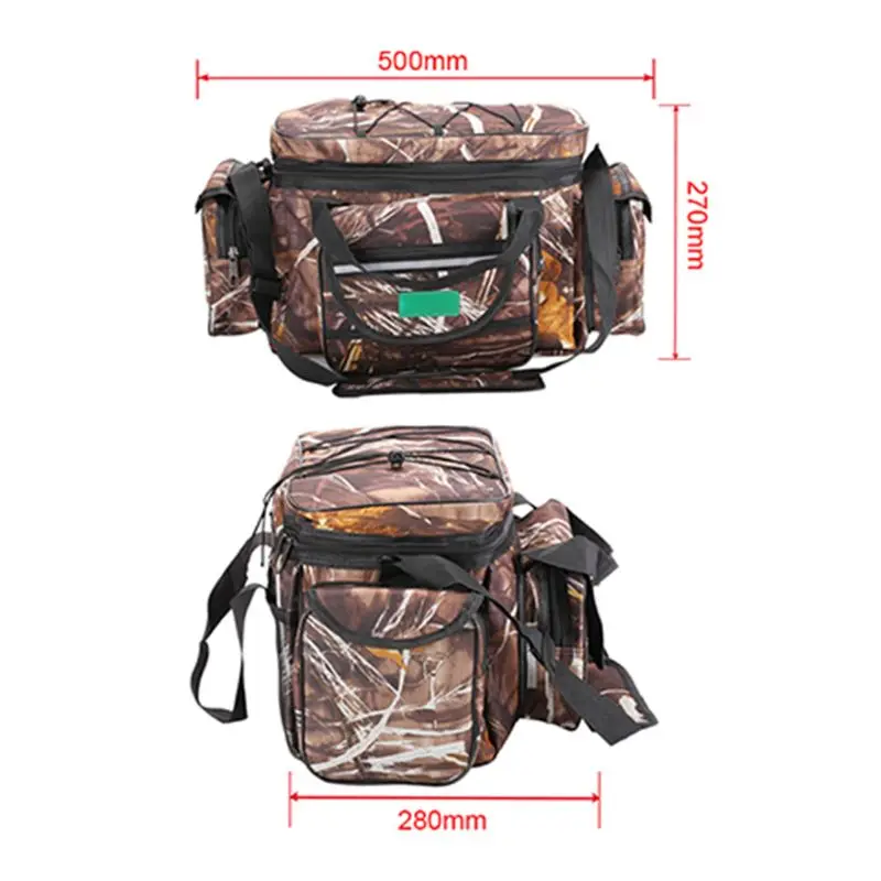

Multi-function Bag Shoulder Messenger Large-capacity Fishing Gear Pocket Bags Tool Waterproof Durable Pack
