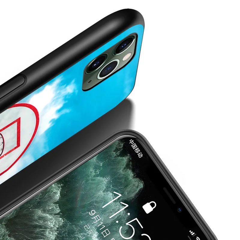 

I Love Basketball For iPhone 12 11 XS Pro Max Mini XR X 8 7 6 6S Plus 5 SE 2020 Black Cover Phone Case