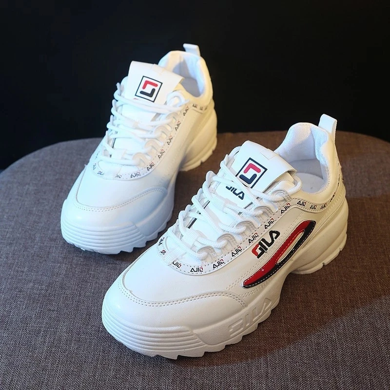 

2021 Women's Shoes Luxury for Women Sneakers Fashion New White Sports Shoes Chunky Platform vulcanize Female Basket Footwear