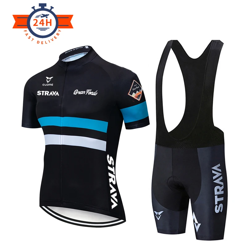 

2021 STRAVA Ciclismo Jersey conjunto MTB uniforme bicicleta Ropa de Ropa de bicicleta para hombre deportes shorts traje Culotte