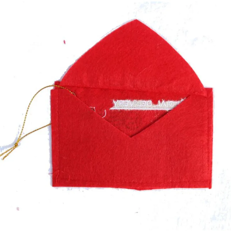 

5pcs Christmas Envelope Non-Woven Cartoon Postcard Christmas Tree Decoration Gift Candy Bag For Friends Christmas Supplies