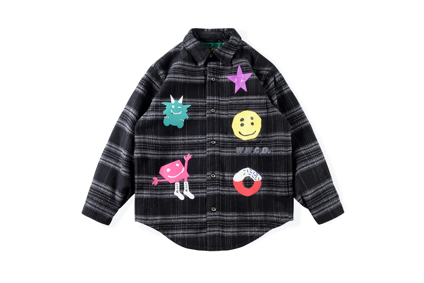 

Human Made CPFM.XYZ FLANNEL Jacket Men Women Woolen Shirt Wool Jersey Coats Pullover clothes mens jacket