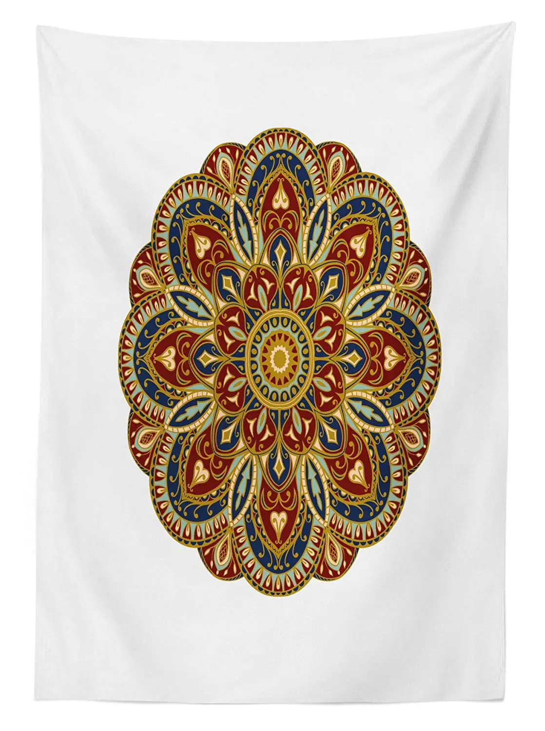 Восточная уличная скатерть Мандала с круговым дизайном круглый орнаментный узор