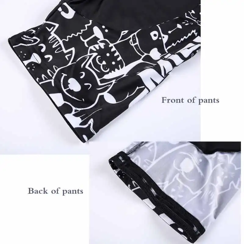 

maillot ciclismo hombre Cycling Jersey sets White Cartoon Cat Bicycle Short Sleeve Cycling Clothing Bike maillot Cycling Jersey