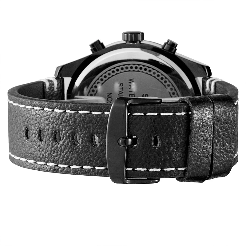 Часы SKONE Мужские кварцевые с большим циферблатом спортивные водонепроницаемость