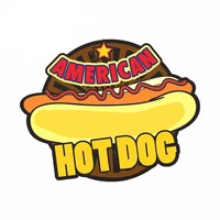 13cm x 10 5cm for american hot dog comic decal sunscreen personality stickers suitable for gtr sx van decoration