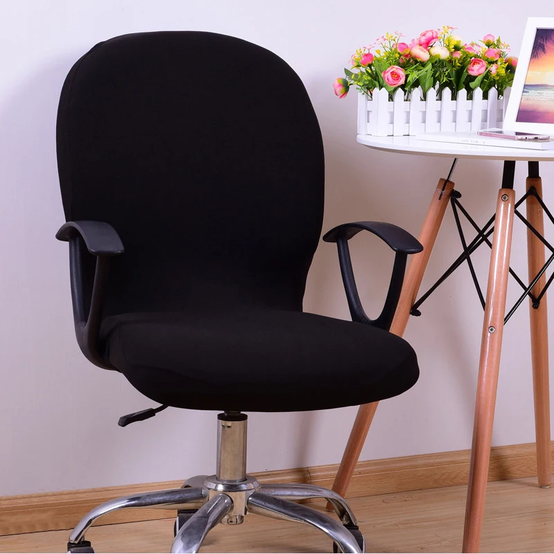 Office Computer Chair Cover Spandex Stretch Swivel Rotate Seat Antimacassar Elastic Printing Dining Slipcover | Дом и сад
