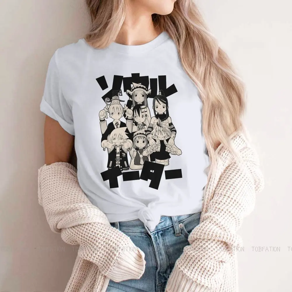 Soul Eater Manga Maka Evans Girls T Shirt Grim Mates Female Tops Harajuku Funny Tees Ladies 4XL Oversized Tshirt | Женская одежда