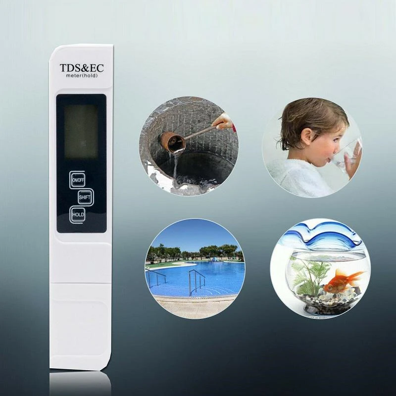 

2020 Hot TDS EC Meter Temperature Tester Pen 3 In1 Function Conductivity Water Quality Measurement Tool TDS&EC Tester 0-5000ppm