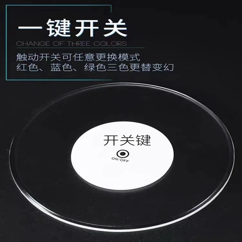 

Extra Thin Transparent LED Light Base Light Base Cocktail Light Base Light Coaster Wine Glass Light Pad