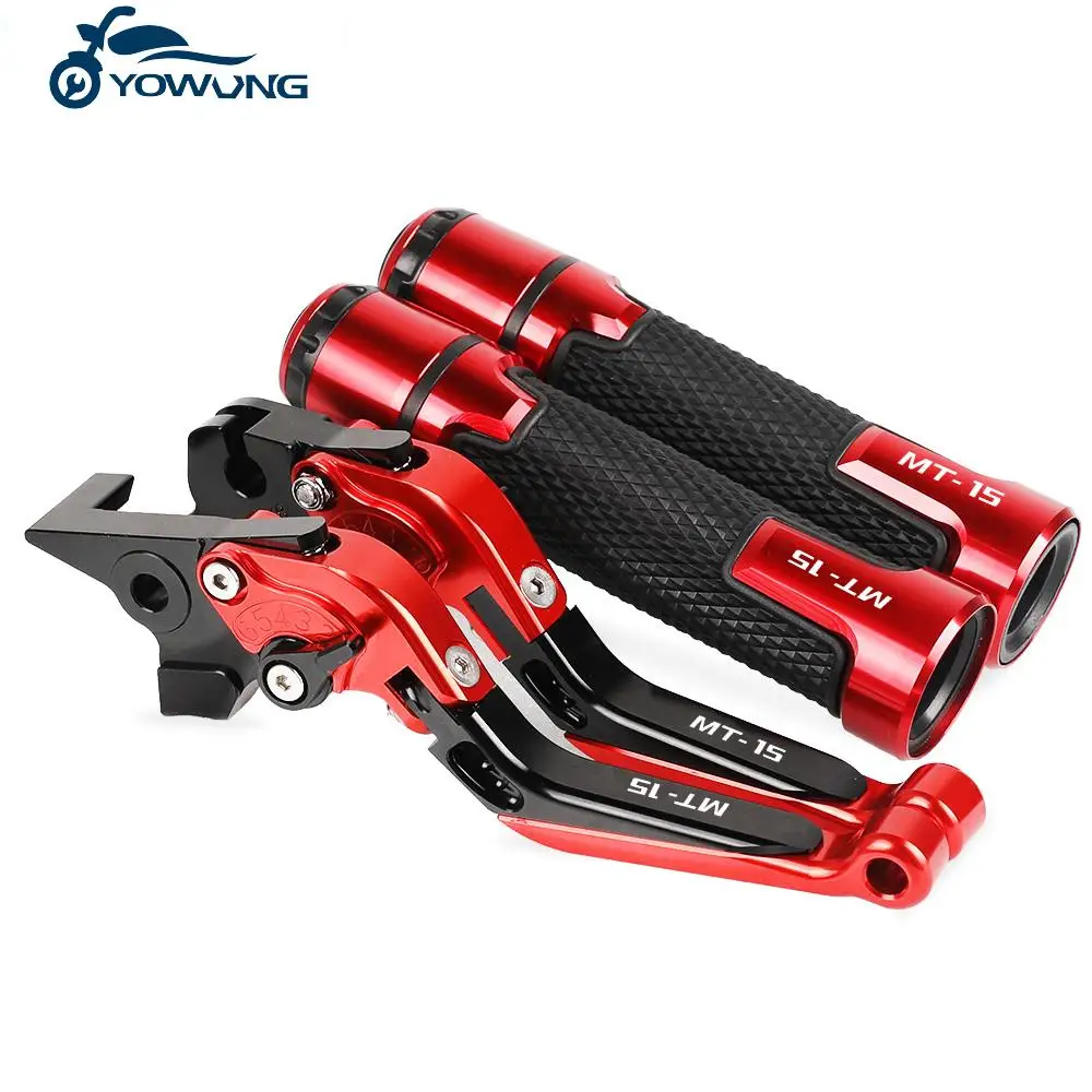 

Motorcycle CNC Brake Clutch Levers Handlebar knobs Handle Hand Grip Ends FOR YAMAHA MT15 MSLAZZ150 2005 2006 2007 2008 2009-2019