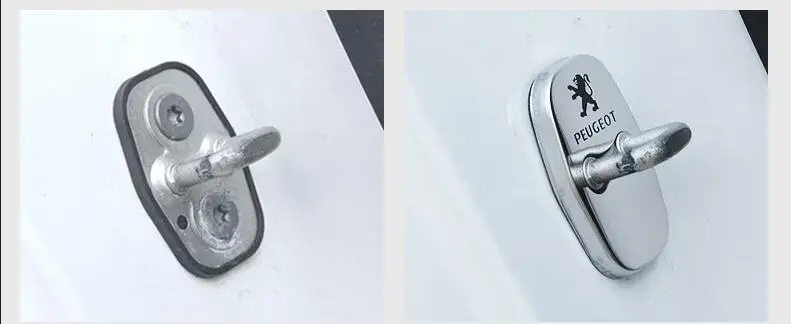 Чехол из нержавеющей стали для Peugeot 208 308 408 508 2008 3008|Защитный корпус дверного замка|