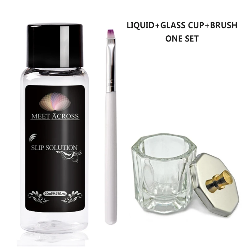 MEET ACROSS 20 мл полигель для наращивания ногтей впитывающий раствор выскальзывания
