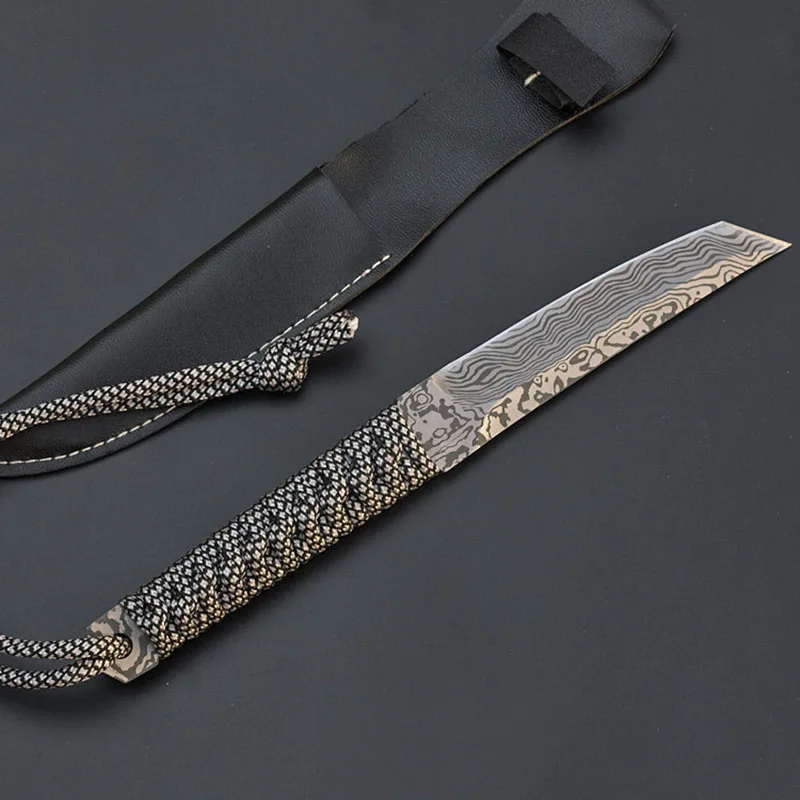 Нож Mengoing с фиксированным лезвием нож Tanto для кемпинга 5Cr13 из нержавеющей стали 58HRC