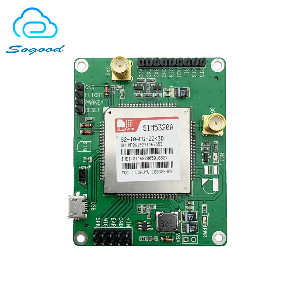 Коммутационная плата SIM5320A SIMCOM EVB Двухдиапазонная HSDPA/WCDMA и четырехдиапазонная