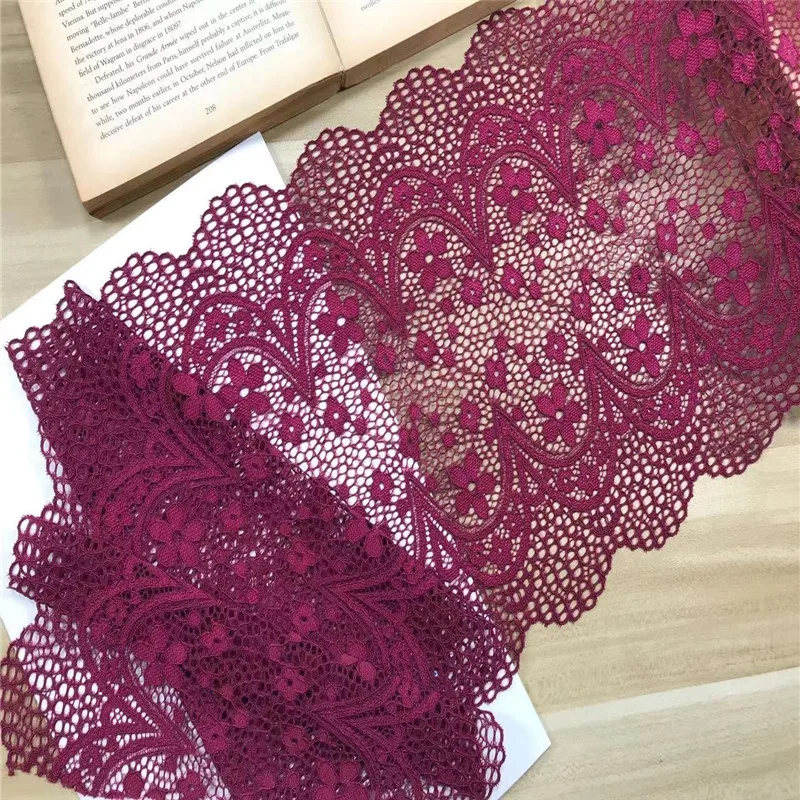 2 м/комплект эластичная кружевная отделка растягивающаяся ткань - купить по