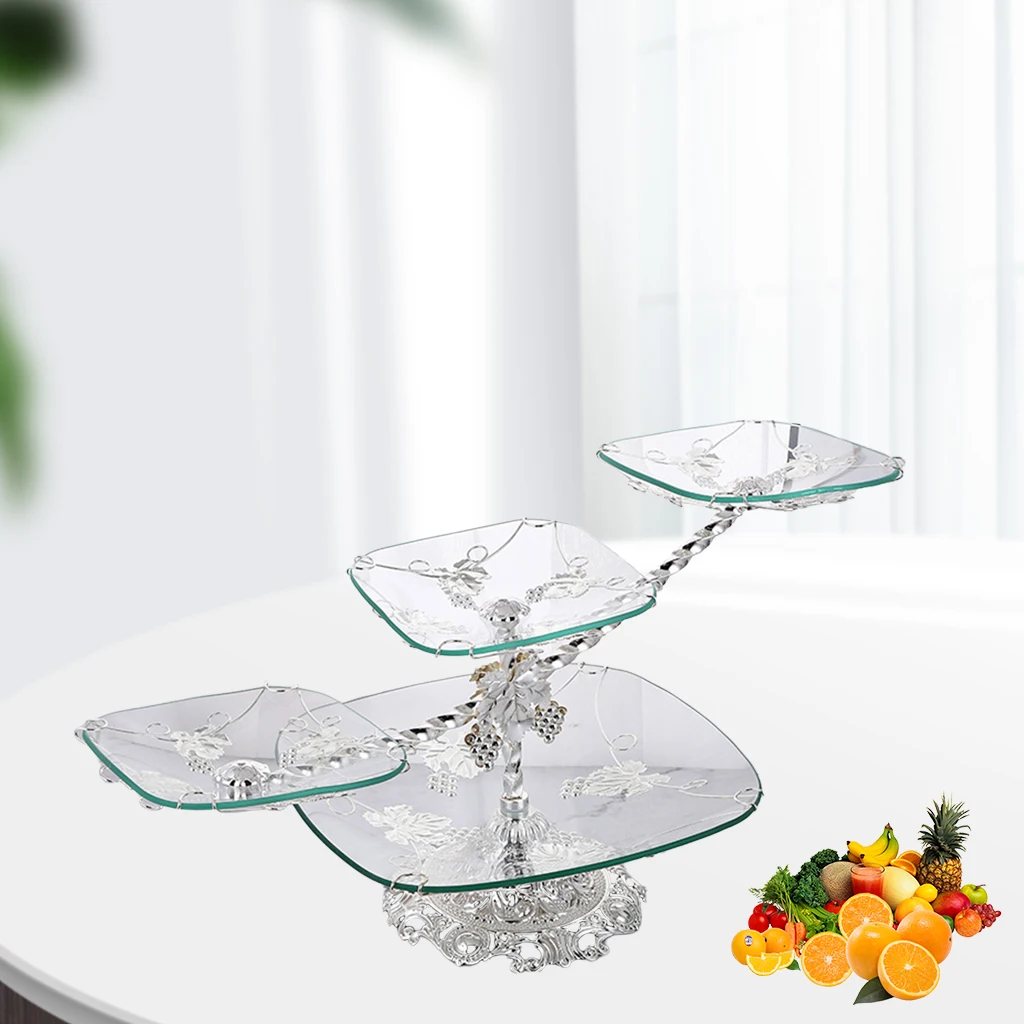 

Square Fruit Tray Dry Fruit Tray Storage Plate Fruit Bowl Home Decorations