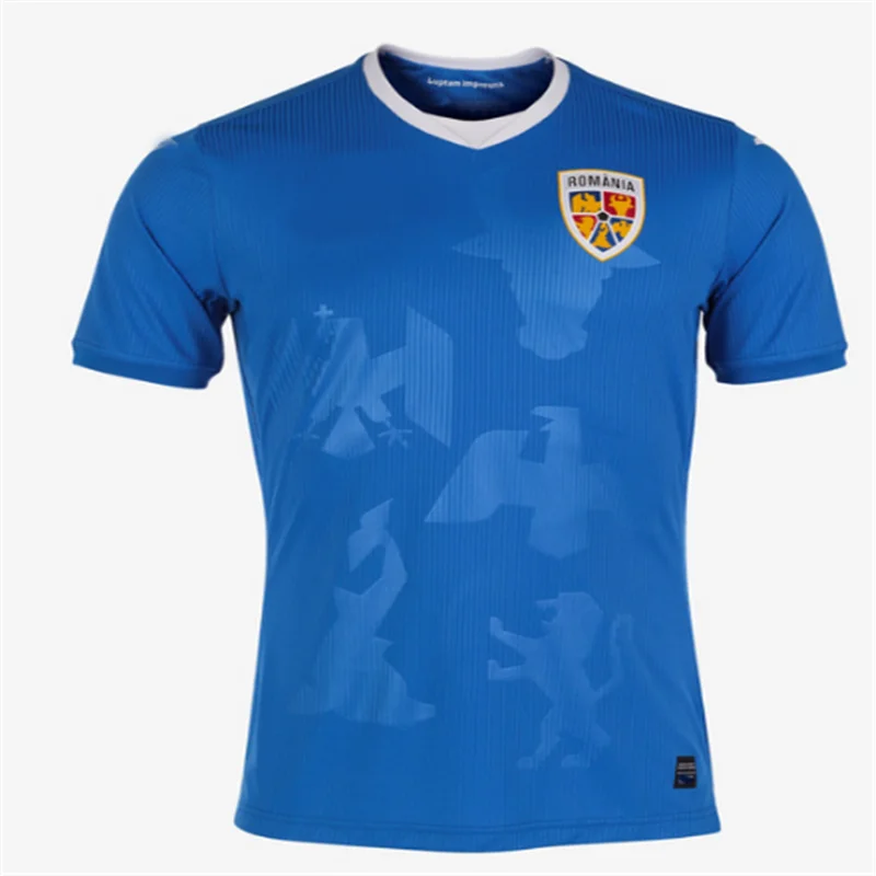 

2021 Romanian Football Jersey Home Yellow Away Blue Men's Training Jersey Sweatshirt