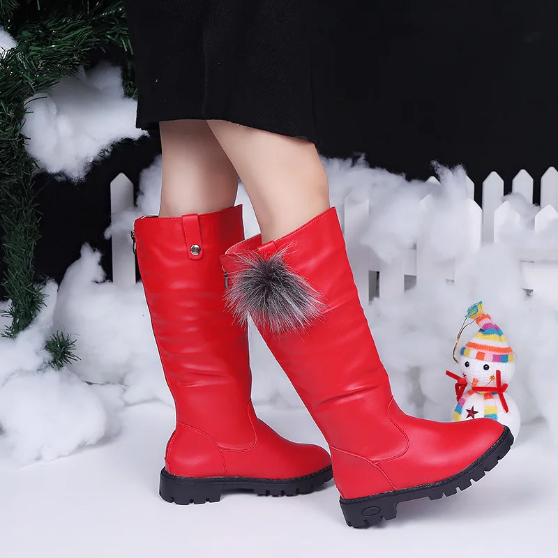 Новинка Осень зима 2019 детские ботинки из искусственной кожи для девочек модная