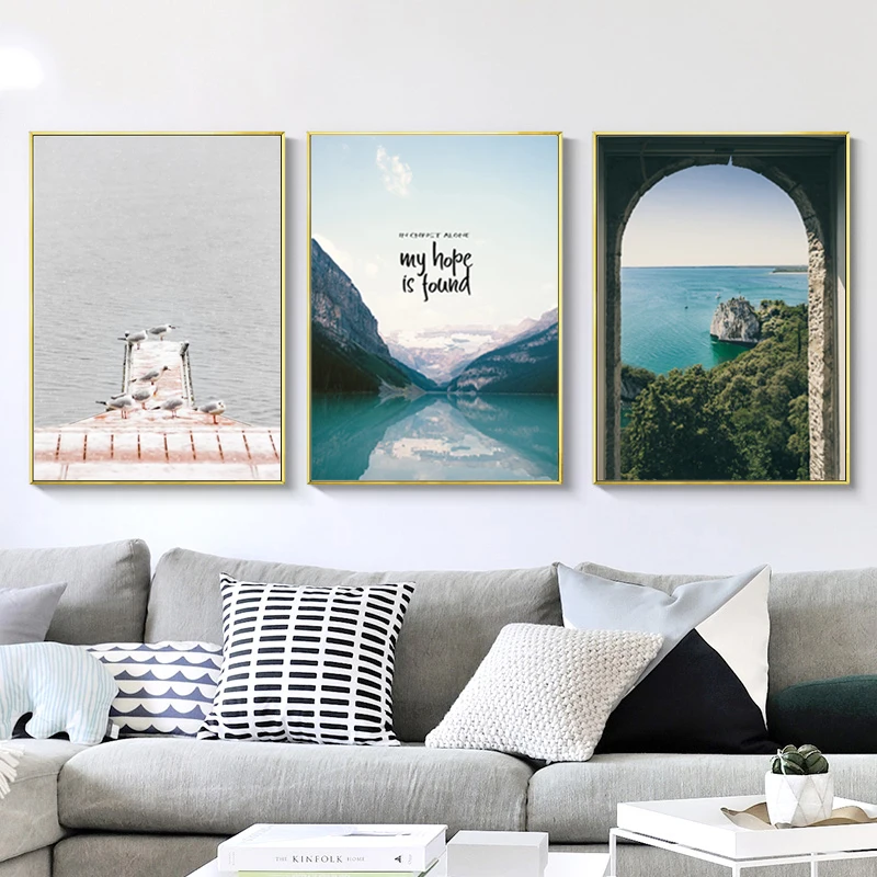 Морские картины птицы холст картина на стену автомобиля постер с деревом для