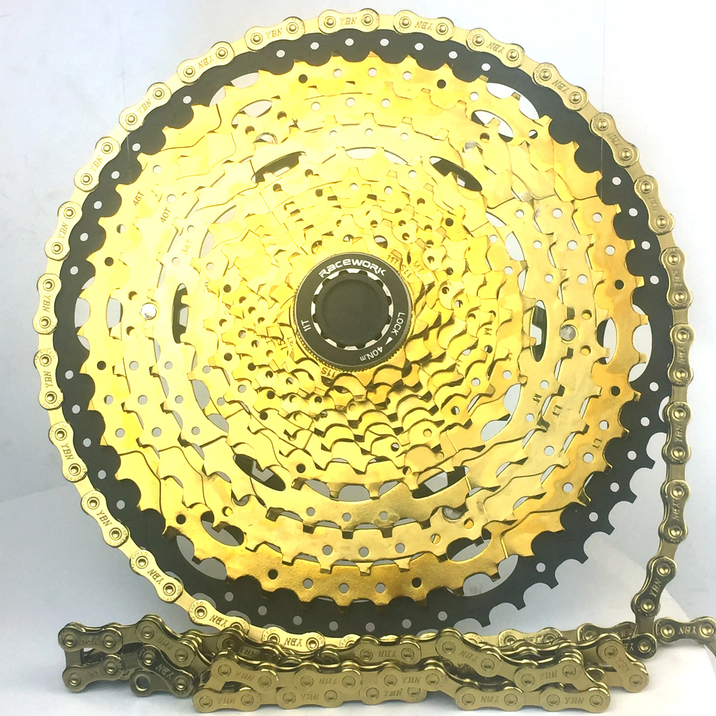 Горный велосипед YBN 12 Скоростей Золотая цепь для Shimano Sram колокольо