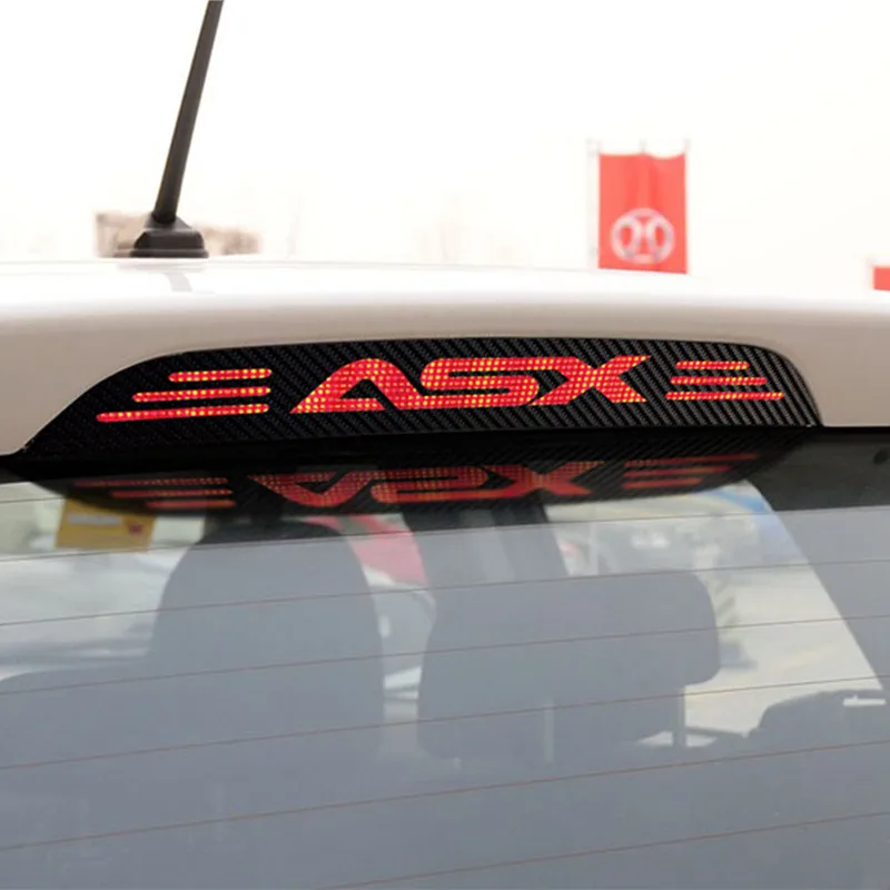 

Hollow Carbon Fiber Brake Light Decoration Cover Stickers Case For MITSUBISHI ASX 2011 2012 2013 2014 2015 Car Accessories 1PC