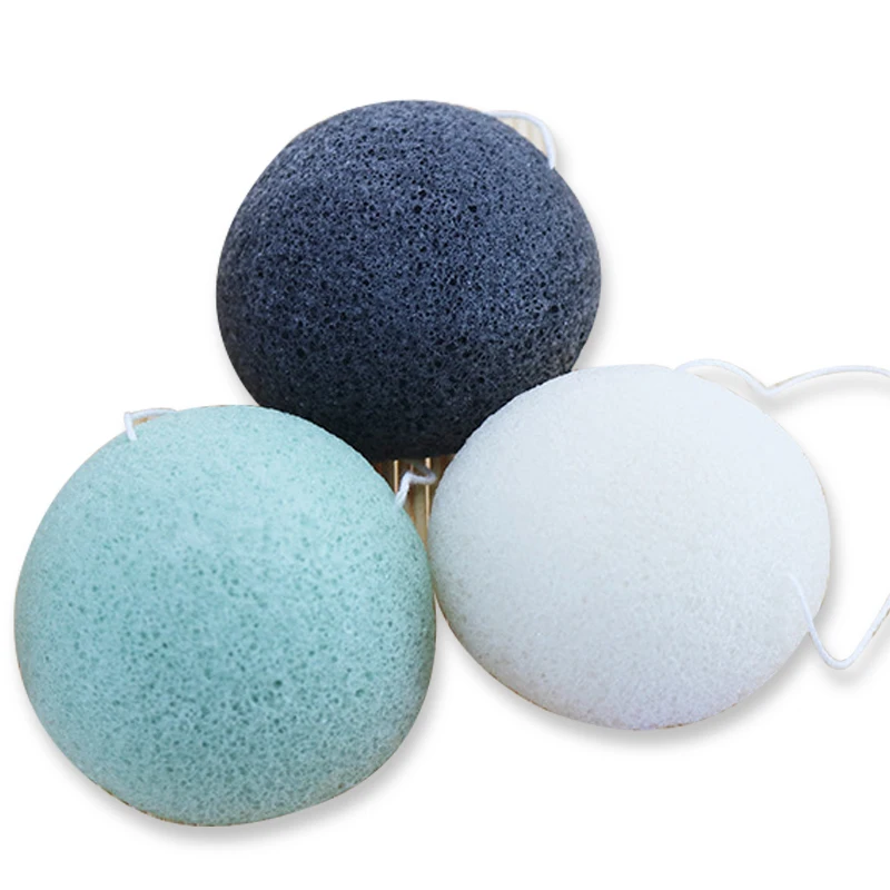 1 шт. губка круглой формы Konjac косметическая для очистки лица Губка натуральный