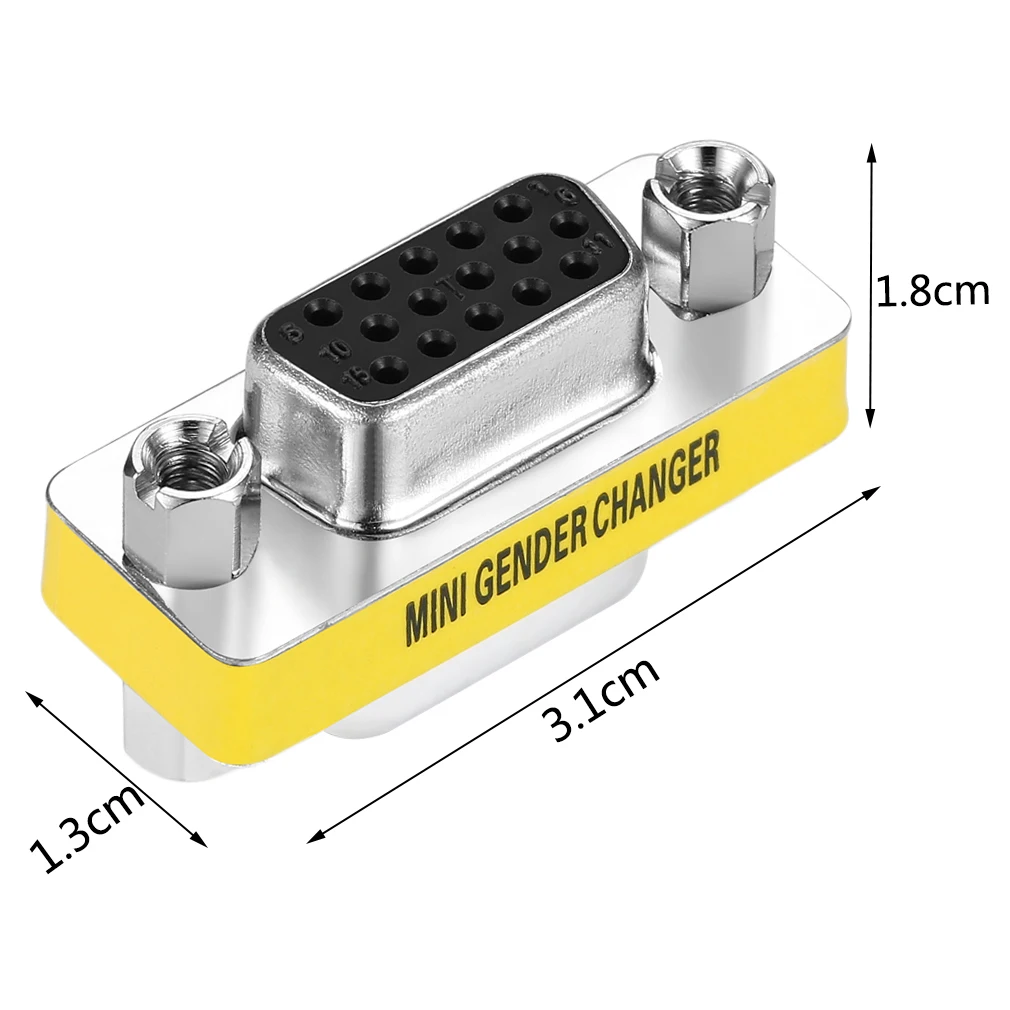 

Wholesale Professional Design New Female to Female VGA HD15 Pin Gender Changer Convertor Adapter In stock