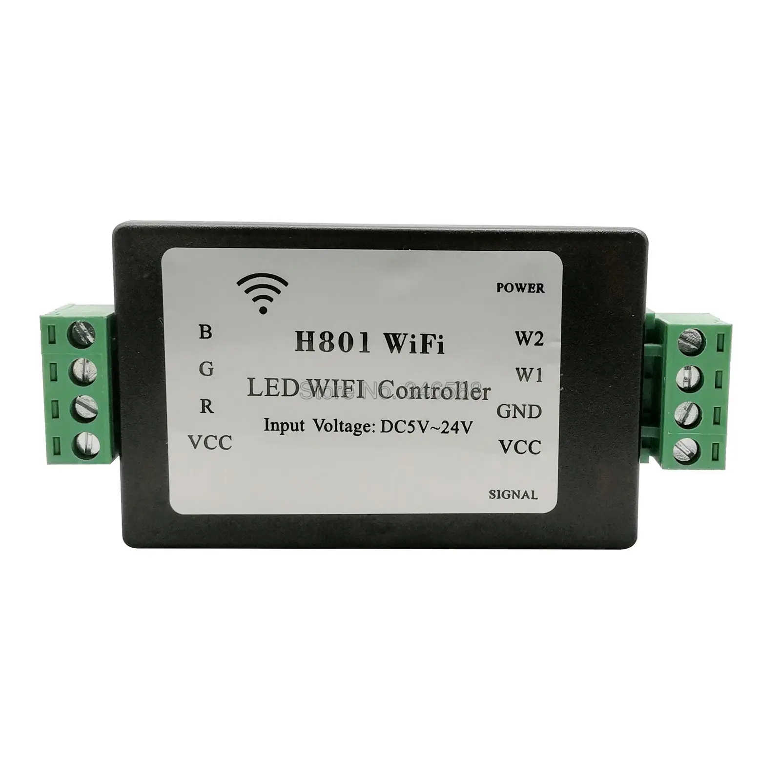 H801 WiFi RGBW LED Controller H801WiFi LED Strip Controller;DC5-24V input;4CH*4A output Android Phone APP WLAN Router Control