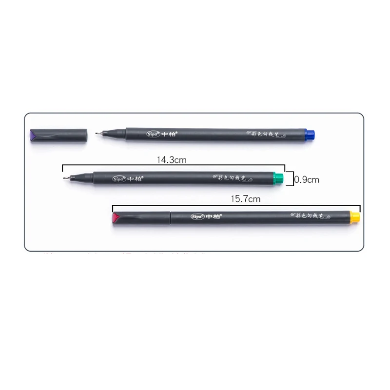 

10Pcs/Lot Gel Pen Color Hook Line Pen 0.38mm Drawing Stroke Needle Pen Gift For Kids Stationery Learning School Supplies