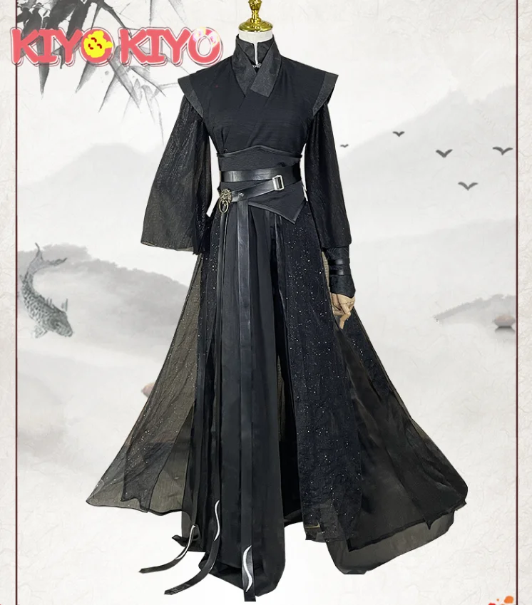 

KIYO-KIYO Chinese TV Series tian guan ci fu Cos Hexuan Hanfu Mingyi Black Hanfu Cosplay Costume Can Custom made size