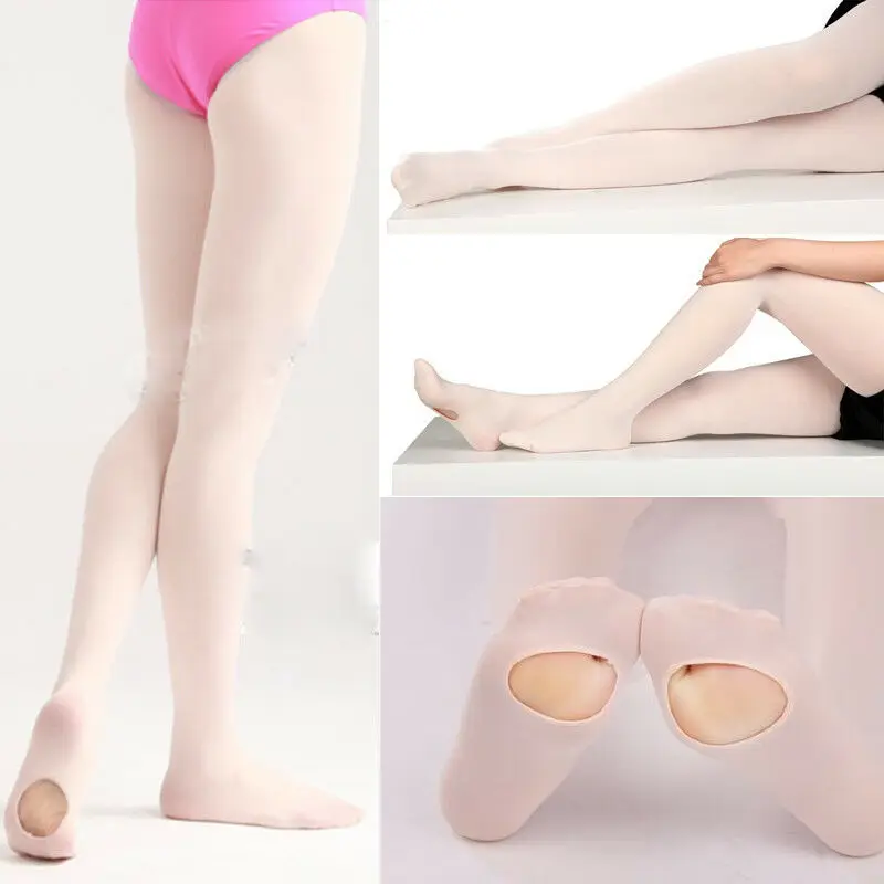 

2019 Brand New Hot Kids & Adults Convertible Tights Dance Stocking Ballet Pantyhose Candy Color Solid Ballet Dance Tights