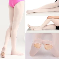 2019 brand new hot kids adults convertible tights dance stocking ballet pantyhose candy color solid ballet dance tights