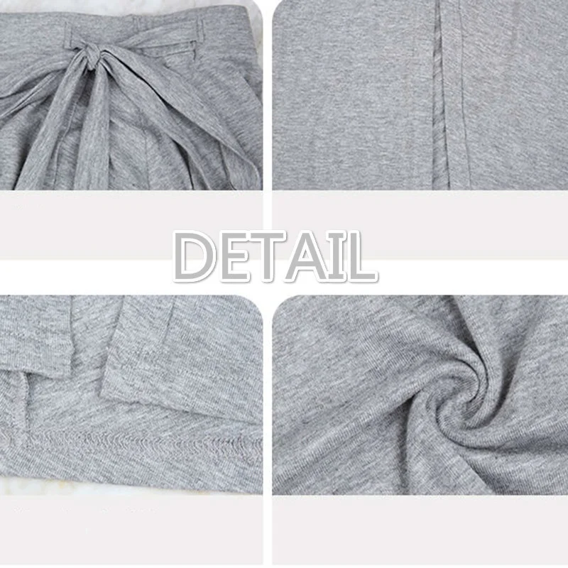 

Skirts Women Summer Solid Bowknot Side-Split Design Mid-Calf Sexy Lady Casual Loose Elegant Feminine Hipster Clubwear Cozy Daily