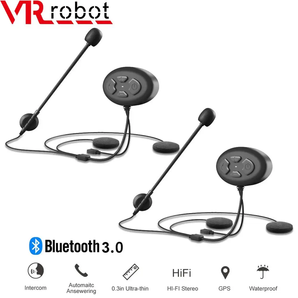 Bluetooth-гарнитура VR robot мотоциклетная водонепроницаемая для шлема | Автомобили и