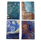 Обложка-кошелек для паспорта, из искусственной кожи, с изображением цветов