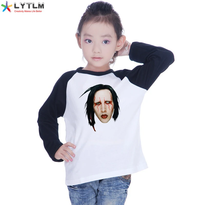 LYTLM Мэрилин Мэнсон для маленьких девочек топы с длинным рукавом