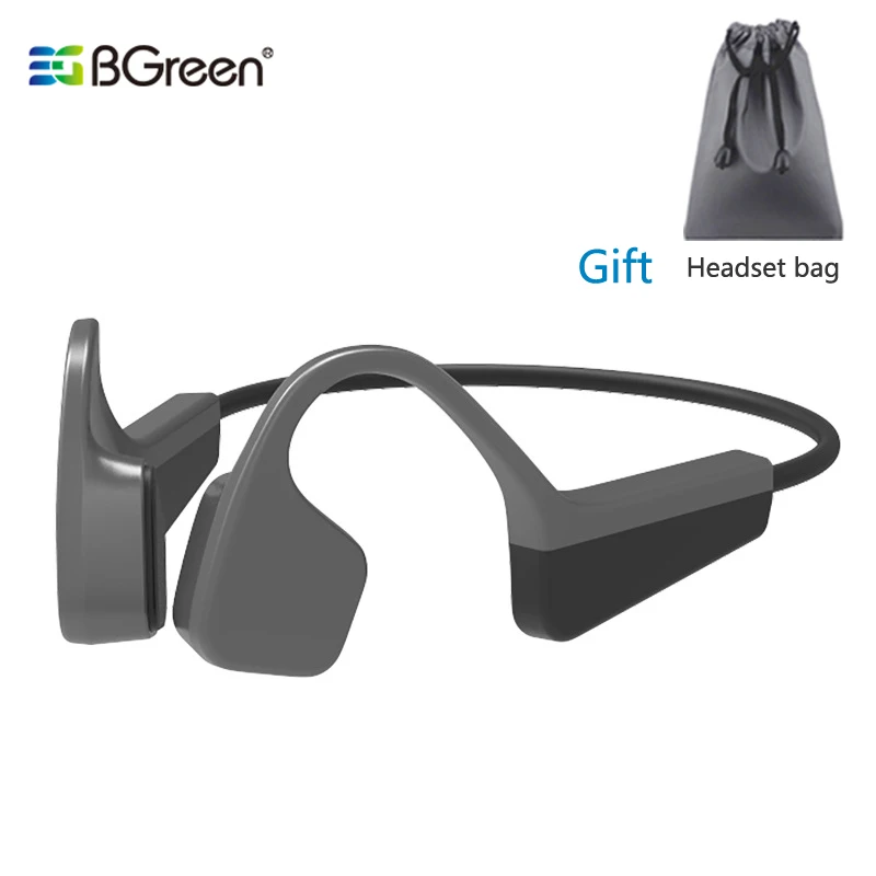 

Спортивные Bluetooth-наушники BGreen с костной проводимостью, беспроводные наушники для бега, марафона, для велоспорта, походов, стерео Bluetooth-гарни...