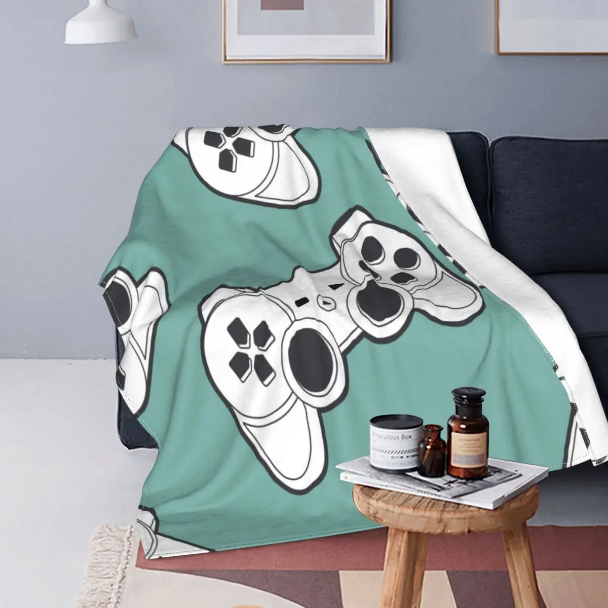 

Gamer Interesting Blanket Flannel Winter Game Lovers Breathable Lightweight Throw Blankets for Bedding Couch Bedding Throws