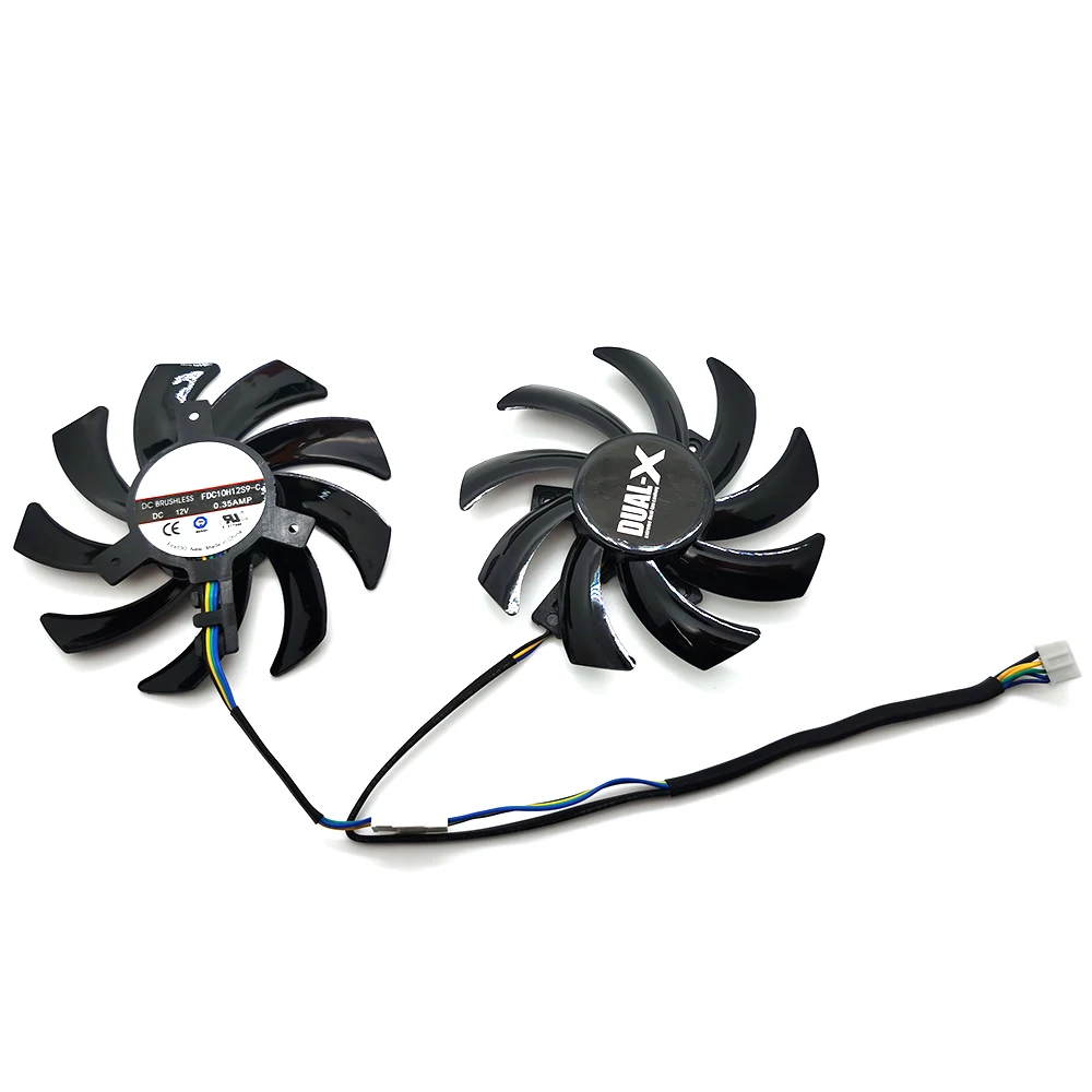 2pcs FDC10H12S9-C 85MM 4PIN Cooling Fan For Sapphire HD6850 HD6970 HD7870 2G HD7950 HD7970 XFX R9 270X 280X Graphics - купить по