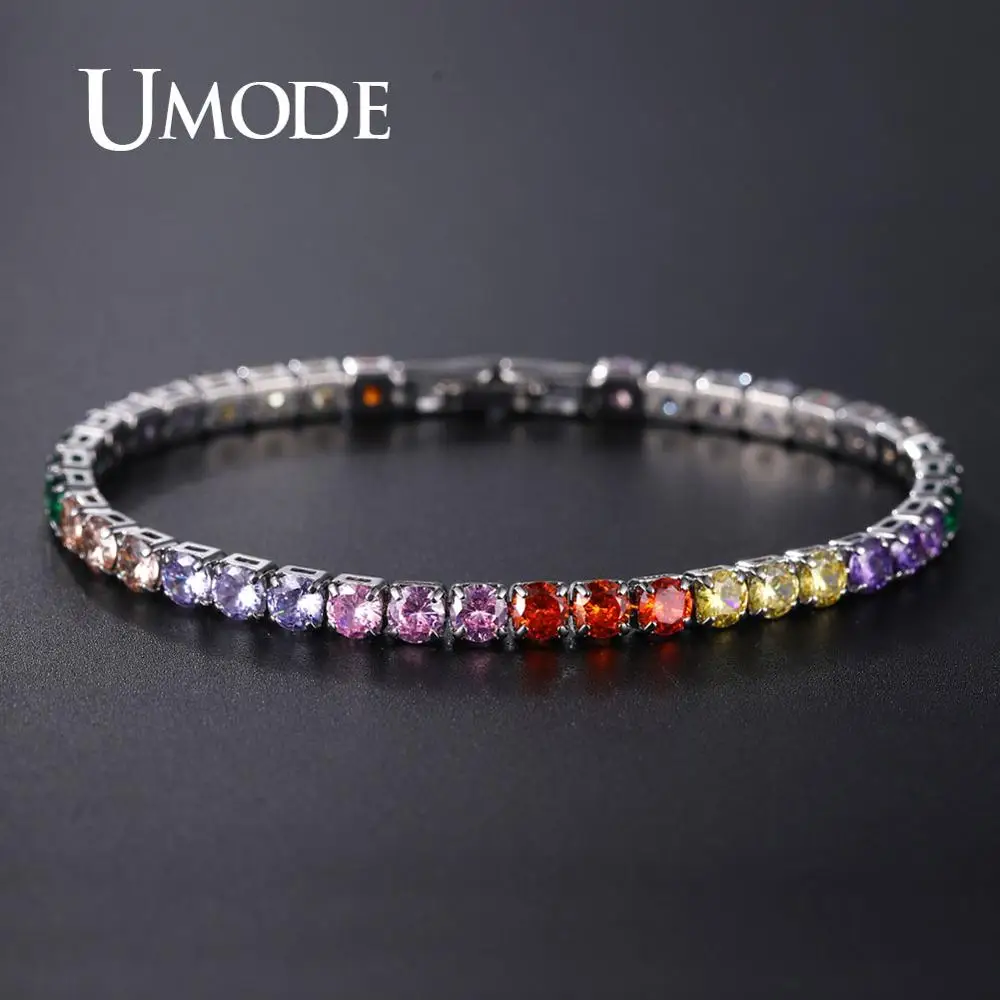 Браслет женский теннисный с фианитами 6 цветов|Браслеты шармами| |