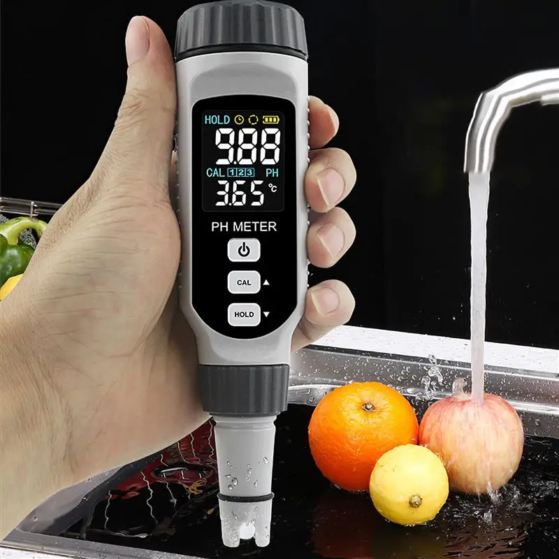 

Водонепроницаемый PH-метр IP65, высокоточный тестер качества питьевой воды с ЖК-дисплеем