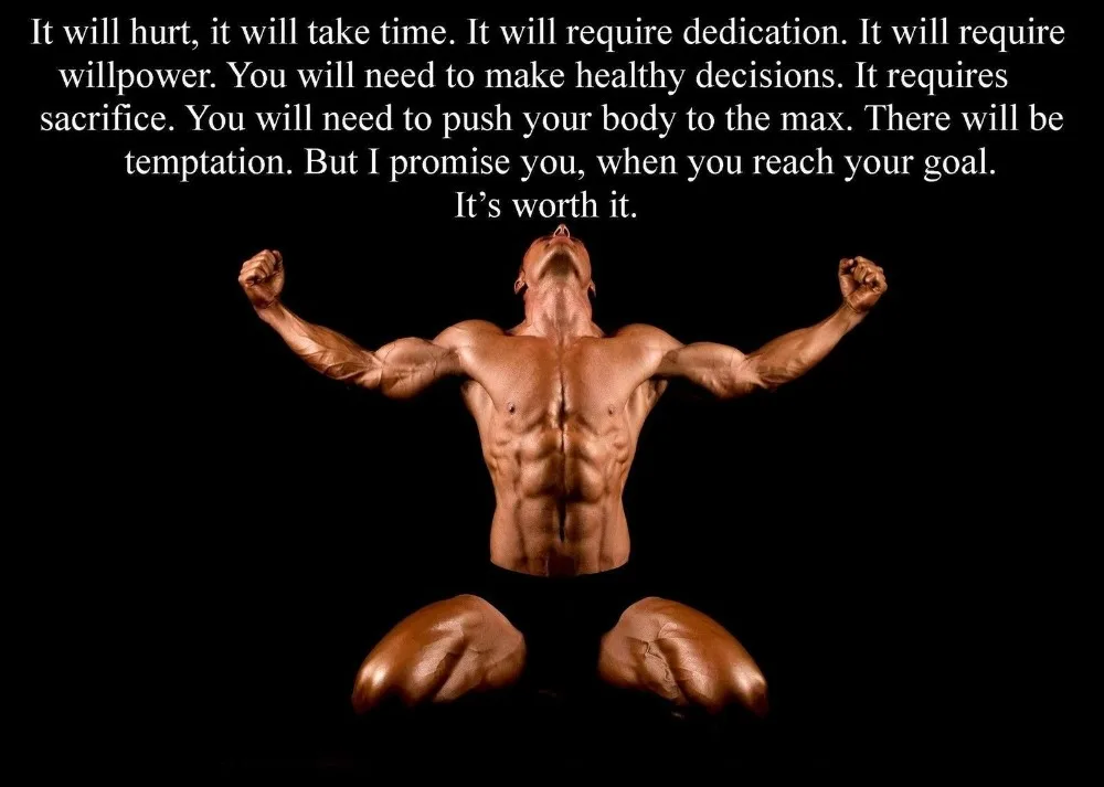 Бодибилдинг вдохновляющий/мотивационный Шелковый плакат декоративной живописи